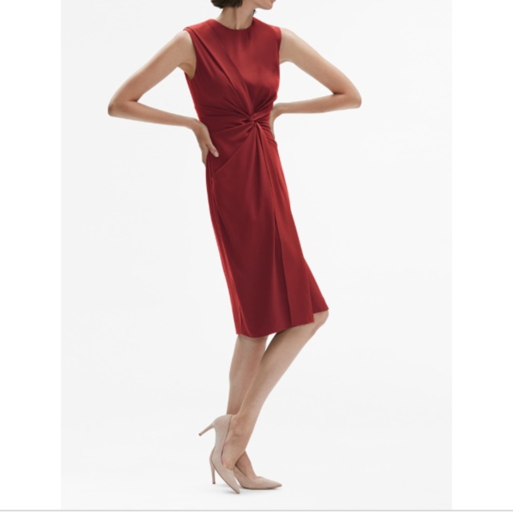 NWT MM Lafleur The Taylor 2.0 Dress Pomegranate - Picture 1 of 5